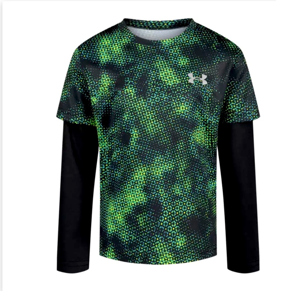 Under Armour - Toddler Boys’ Halftone Micro Logo Twofer T-shirt